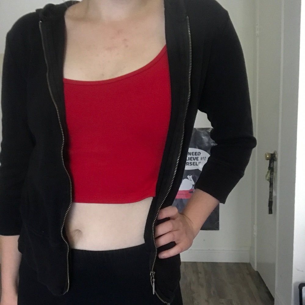 Mid Sleeve Black Jacket